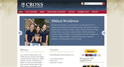 Desktop Screenshot of crossclassicalacademy.com