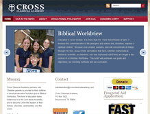 Tablet Screenshot of crossclassicalacademy.com